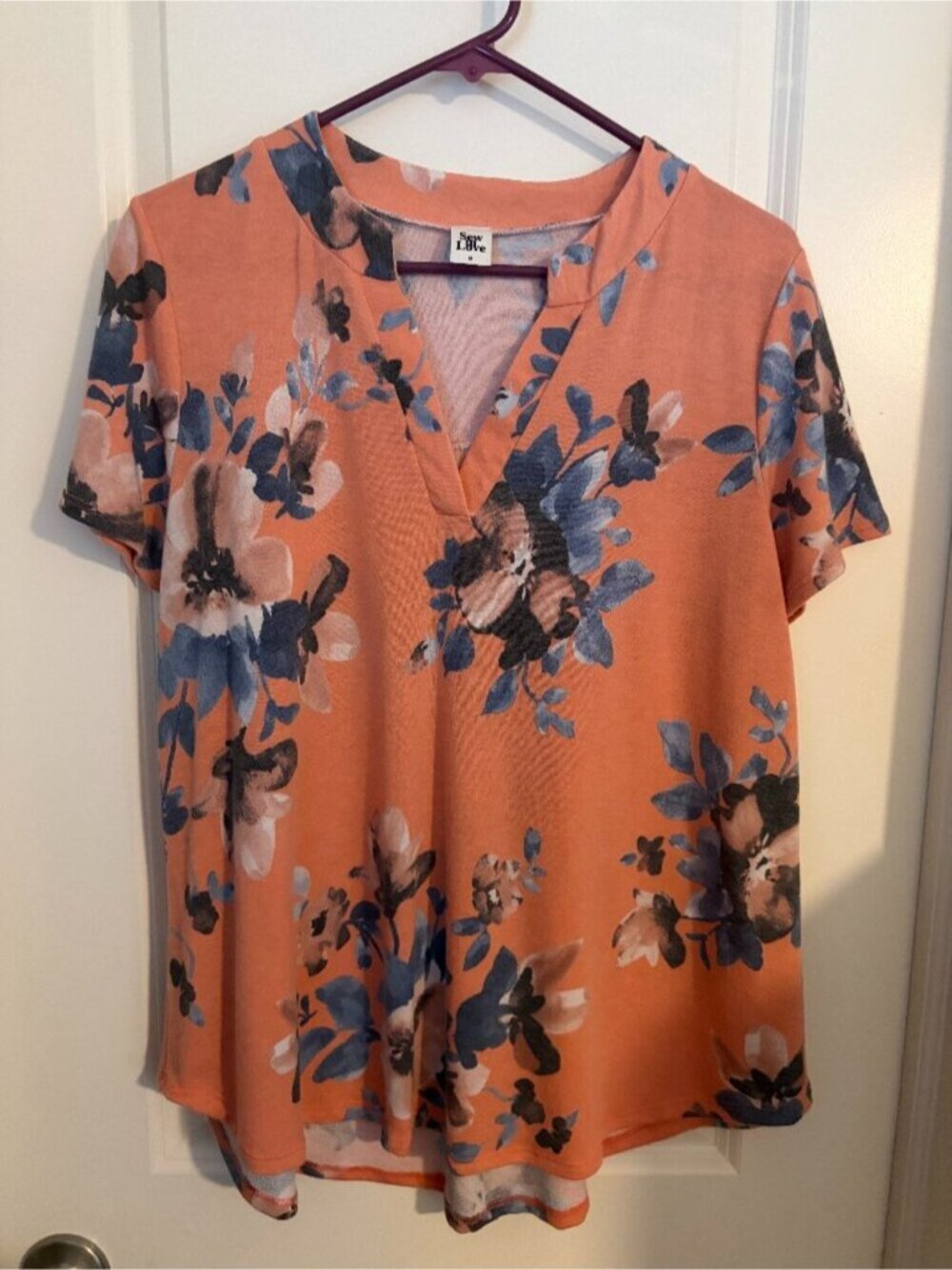 Short Sleeve French Terry Top- Medium